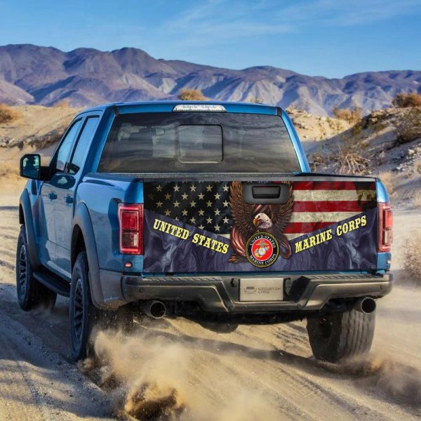marine corps coast guard us military force truck tailgate decal x4a8p