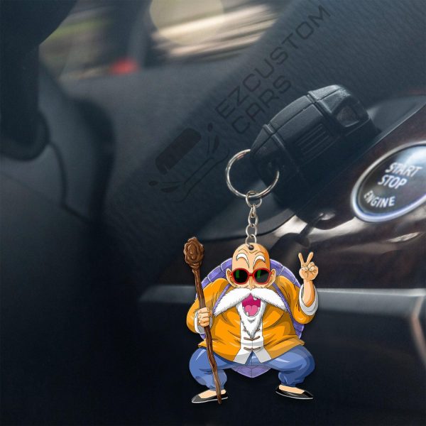 master roshi car accessories custom dragon ball anime keychains popgv