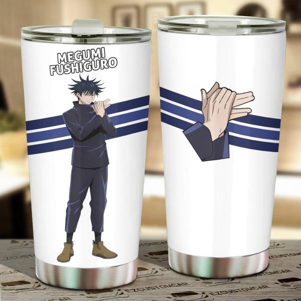Megumi Fushiguro Car Tumblers Cup Custom Jujutsu Kaisen Anime Car Accessories