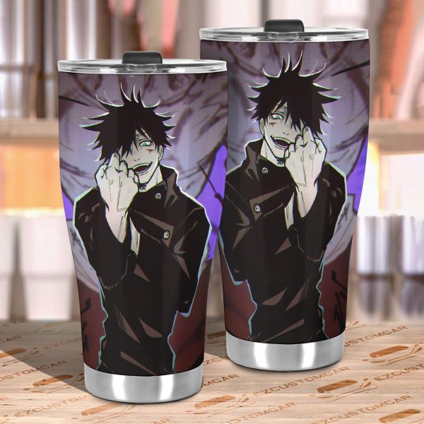 megumi fushiguro car tumblers cup custom jujutsu kaisen anime car accessories ipb3a