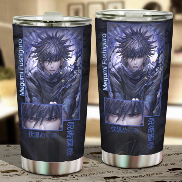 Megumi Fushiguro Car Tumblers Cup Custom Jujutsu Kaisen Anime Car Accessories
