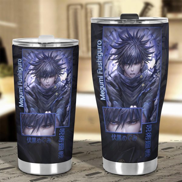 megumi fushiguro custom jujutsu kaisen anime car tumblers cup car accessories zld2n