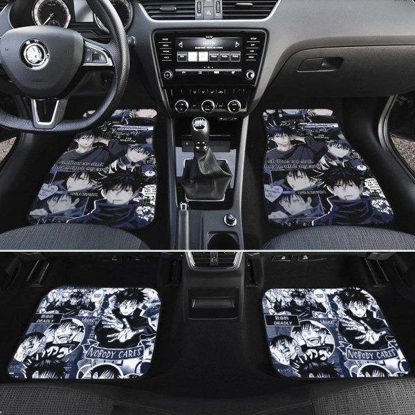 megumi fushiguro jujutsu kaisen anime custom car floor mats bgusv