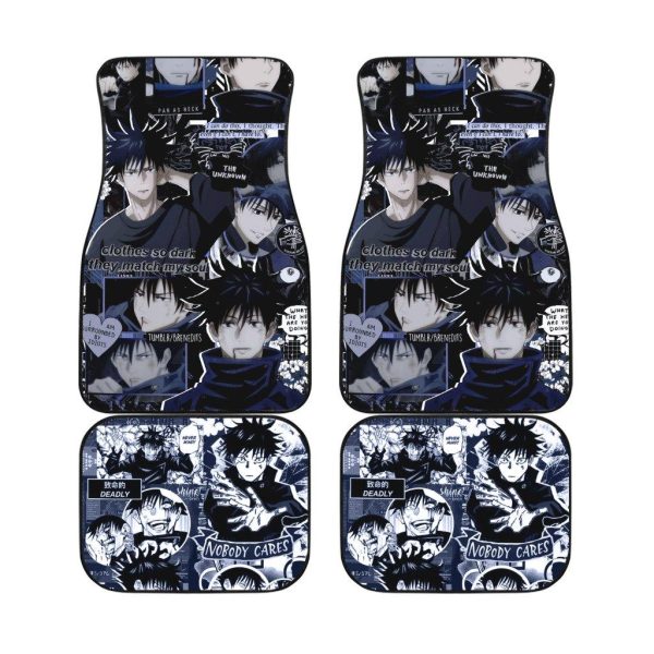Megumi Fushiguro Jujutsu Kaisen Anime Custom Car Floor Mats Megumi Fushiguro Jujutsu Kaisen Anime Custom Car Floor Mats