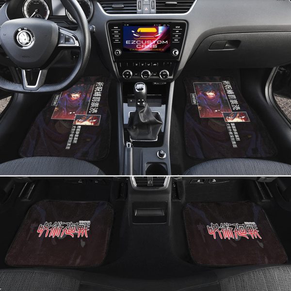megumi fushiguro jujutsu kaisen car floor mats anime decor for cars kykvs