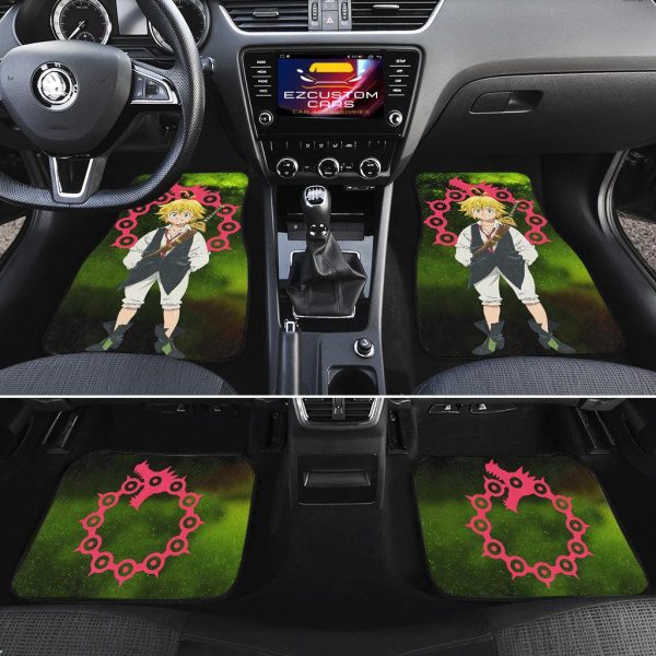 meliodas car floor mats custom anime seven deadly sins car accessories gt8d0