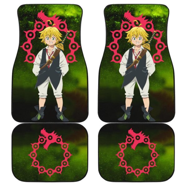 Meliodas Car Floor Mats Custom Anime Seven Deadly Sins Car Accessories