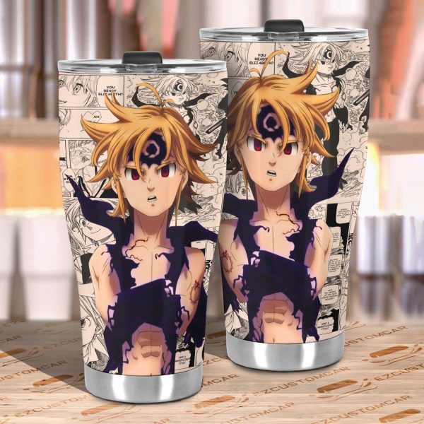meliodas car tumbler cup custom anime seven deadly sins car accessories bcbws