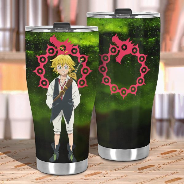 meliodas car tumbler cup custom anime seven deadly sins car accessories c21zd