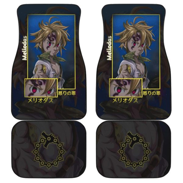Meliodas Car Floor Mats Seven Deadly Sins Anime Car Accessories