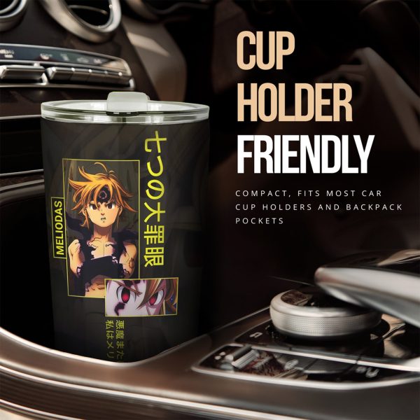 meliodas custom seven deadly sins anime car tumbler cup car accessories lwm7b