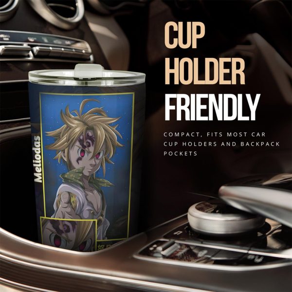 Meliodas Custom Seven Deadly Sins Anime Car Tumbler Cup Car Accessories