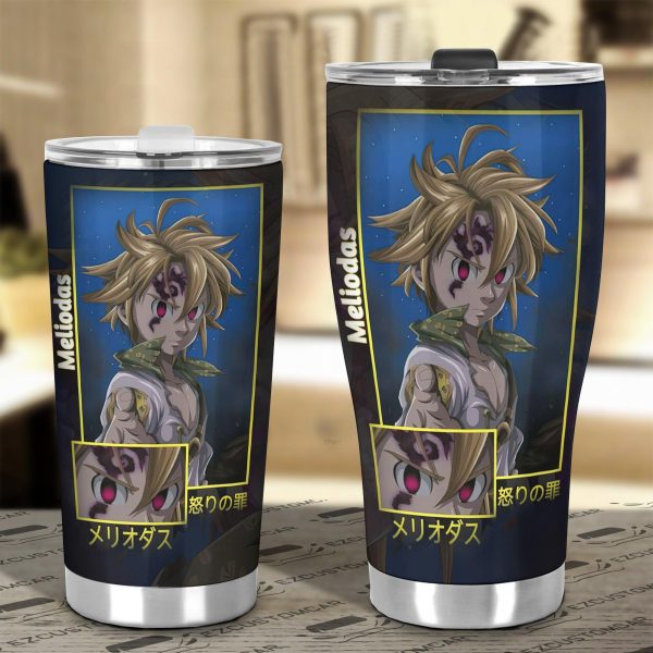 meliodas custom seven deadly sins anime car tumbler cup car accessories u46te