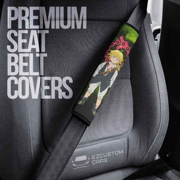meliodas seat belt covers custom anime seven deadly sins car accessories b67et