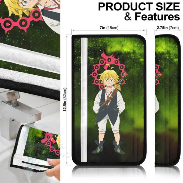 meliodas seat belt covers custom anime seven deadly sins car accessories cruxu