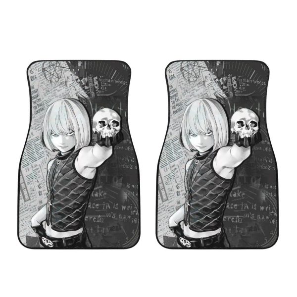 mello car floor mats cutsom death note black white anime car accessories q42bx