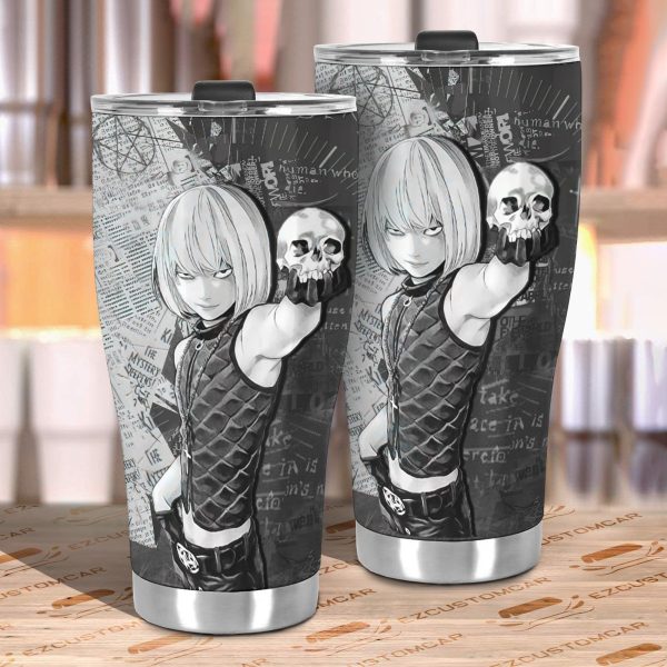mello car tumbler cup cutsom death note black white anime car accessories wioi9