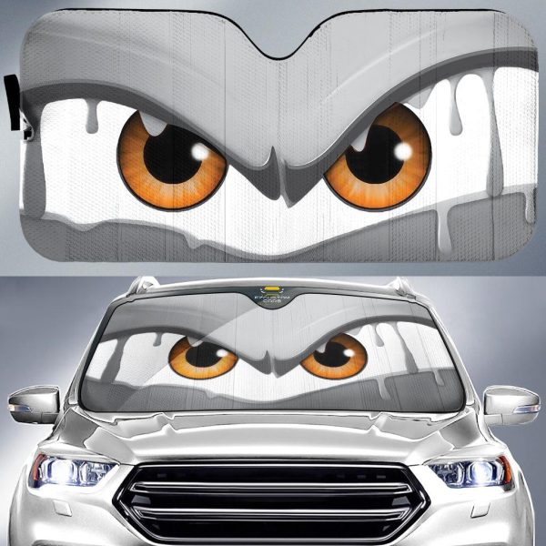 melting cartoon eyes custom car windshield sunshades 7bejz