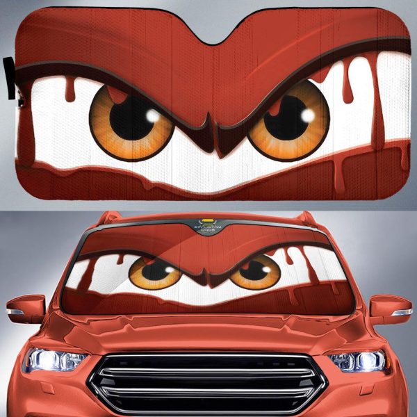 melting cartoon eyes custom car windshield sunshades r9dq5