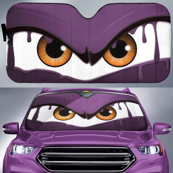 melting cartoon eyes custom car windshield sunshades wplfp