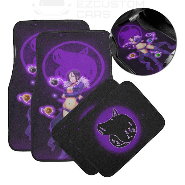 merlin seven deadly sins car accessories custom anime car floor mats jmpbc