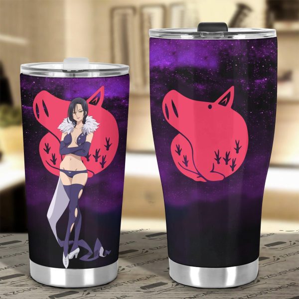 merlin seven deadly sins car tumbler cup custom anime car accessories ee43l