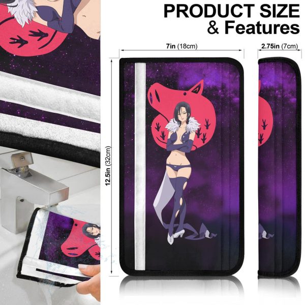 merlin seven deadly sins seat belt covers custom anime car accessories 1x4k4
