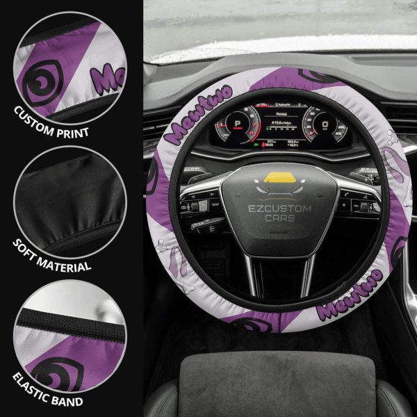 mewtwo pokemon anime steering wheel cover 0mann