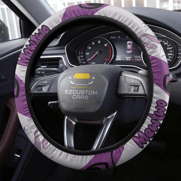 mewtwo pokemon anime steering wheel cover e8kac