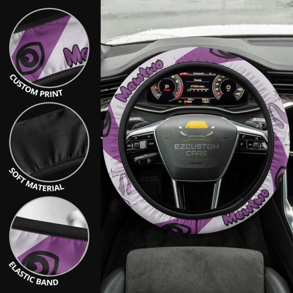 Mewtwo Pokemon Anime Steering Wheel Cover