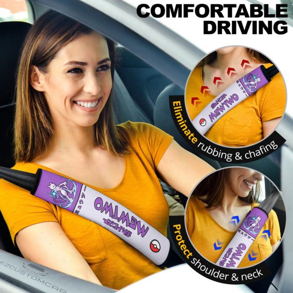 mewtwo seat belt cover custom pokemon car accessories kgnqn