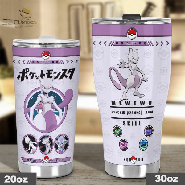 mewtwo travel mug ideal tumbler for your pokemon collections 0iw06