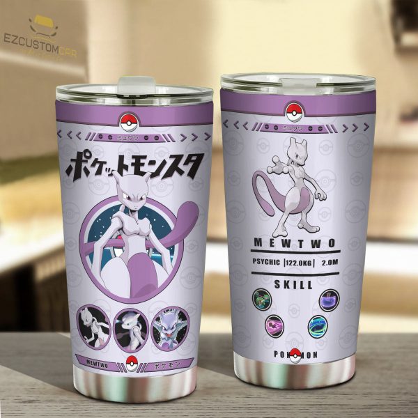 Mewtwo Travel Mug – Ideal Tumbler for Your Pokemon Collections