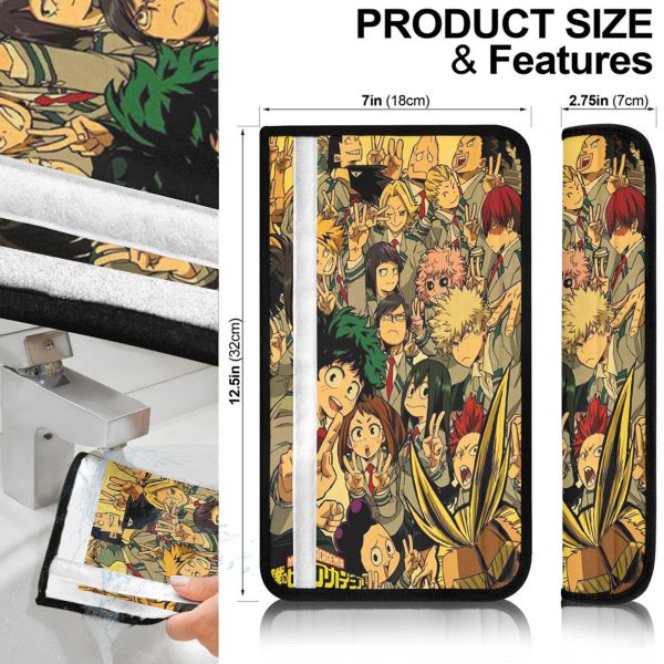 mha all characters car accessories anime seat belt covers bthfs