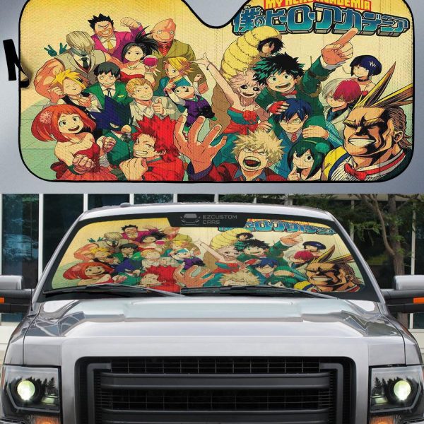 MHA Car Sun Shade Custom My Hero Academia Anime Car Accessories MHA Car Sun Shade Custom My Hero Academia Anime Car Accessories