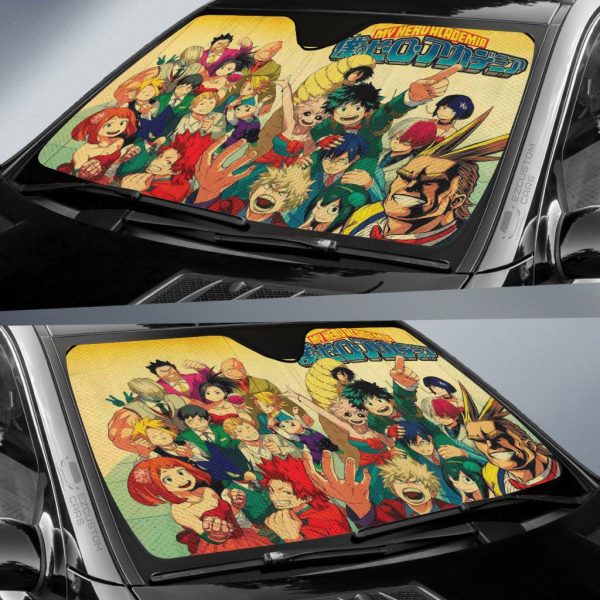 MHA Car Sun Shade Custom My Hero Academia Anime Car Accessories