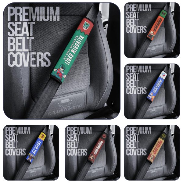 MHA Custom Car Seat Belt Covers – Perfect accessory for Anime fans!
