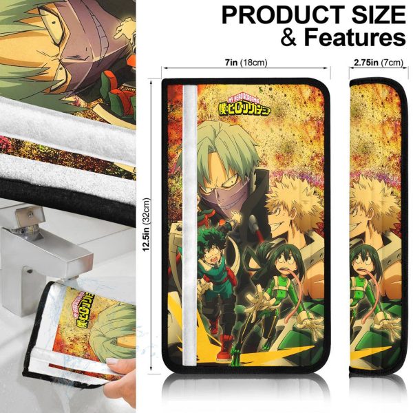 mha heroes car accessories anime seat belt covers lhcme