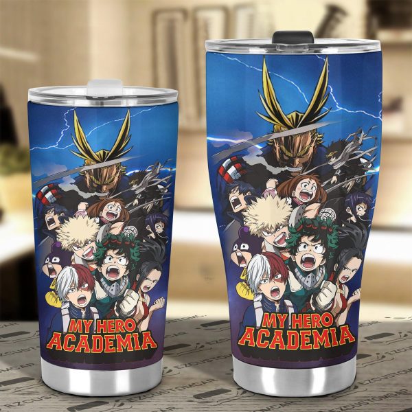 mha heroes x villains car accessories anime car tumbler cup vt1of