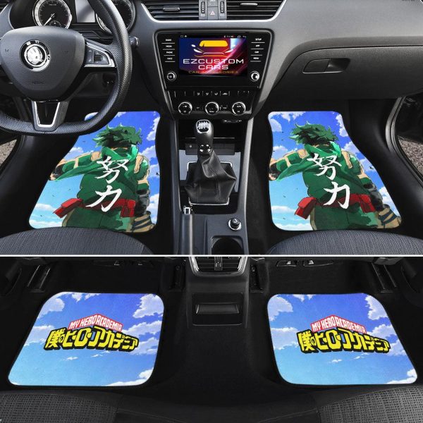 midoriya izuku car floor mats my hero academia anime car accessories ju14u