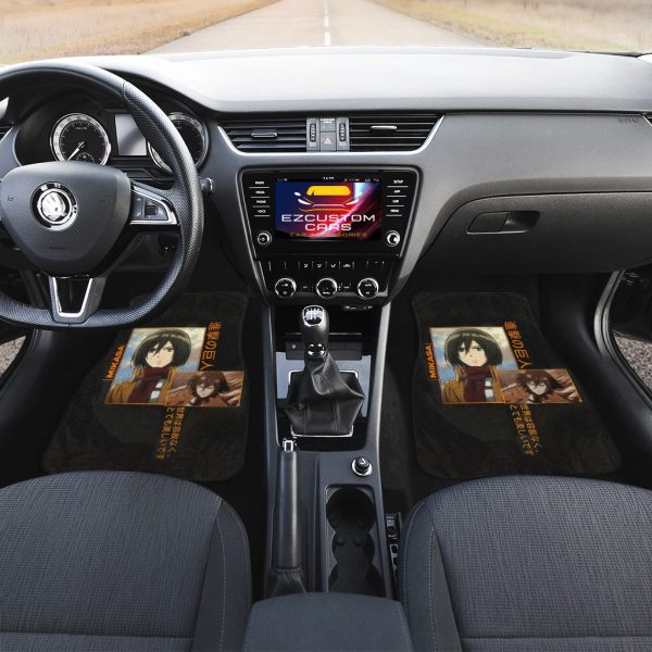 mikasa car floor mats attack on titan y2585