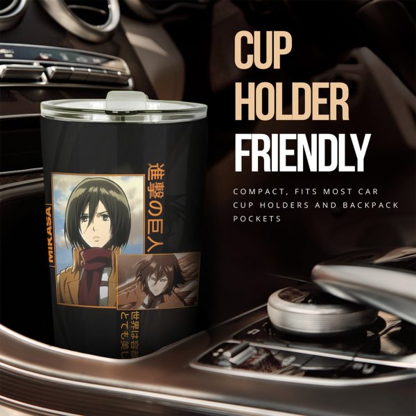 mikasa car tumbler cup attack on titan iyqvw