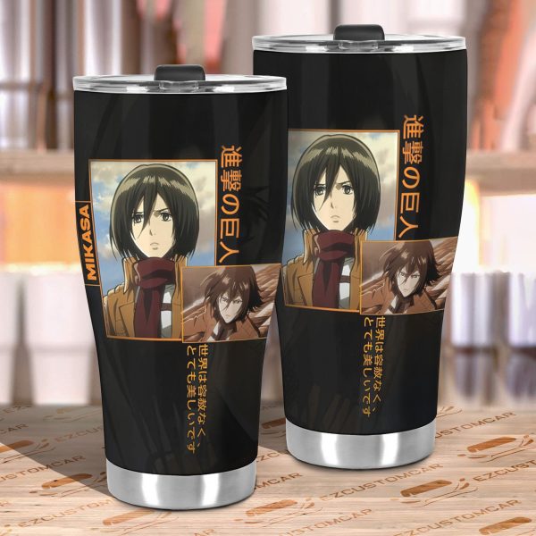 mikasa car tumbler cup attack on titan r8y34