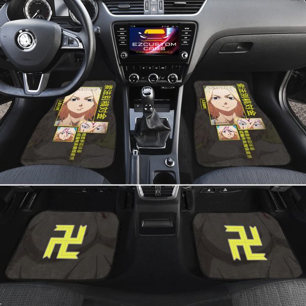 mikey car floor mats custom tokyo revengers anime car accessories clri4