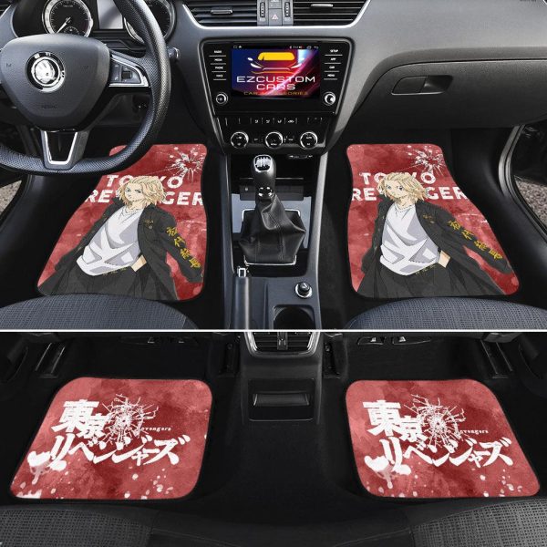 mikey car floor mats custom tokyo revengers anime car accessories kvexp