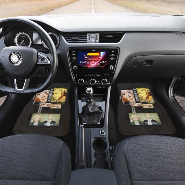mikey draken car floor mats custom tokyo revengers anime car accessories hojpg