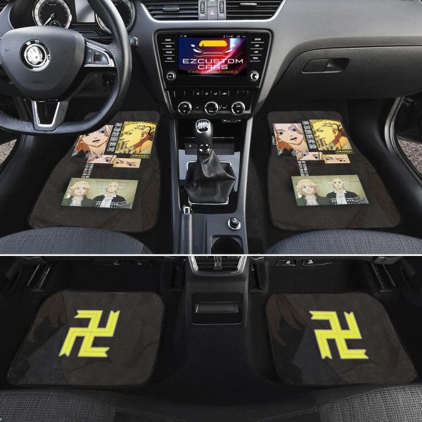 mikey draken car floor mats custom tokyo revengers anime car accessories puvrr