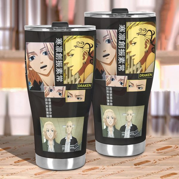 mikey draken car tumbler cup custom tokyo revenger anime car accessories xhbmo