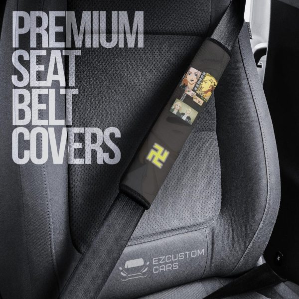 mikey draken seat belt covers custom tokyo revengers anime car accessories 7w7x6