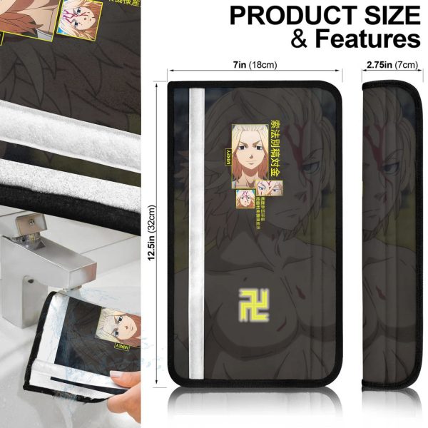 mikey seat belt covers custom tokyo revengers anime car accessories 4hecb